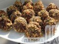 Домашние конфеты из овсяных хлопьев с орехами и какао
